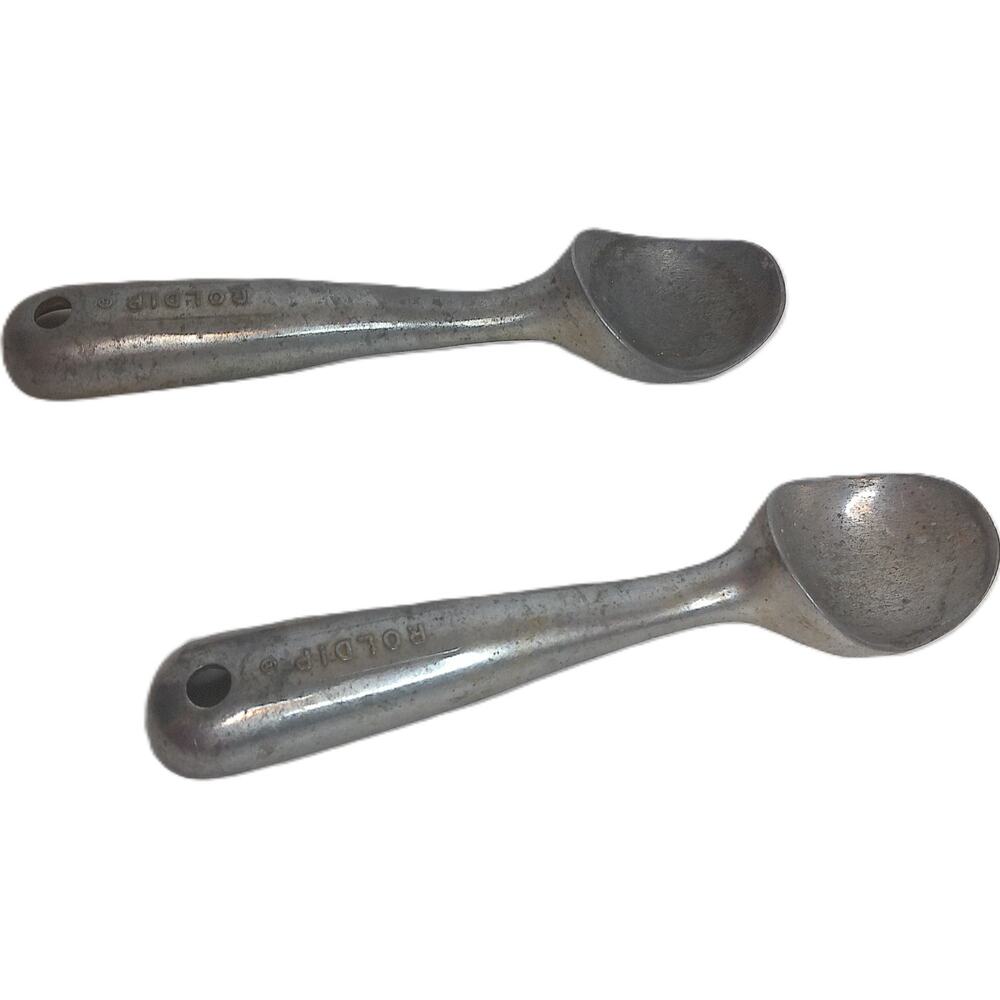 Vintage Roldip Cast Aluminum Ice Cream Scoop Retro Mid Century Kitchen Tool Set